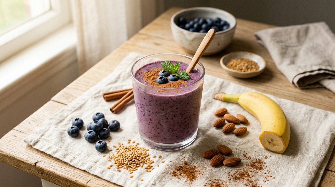 Cinnamon blueberry smoothie